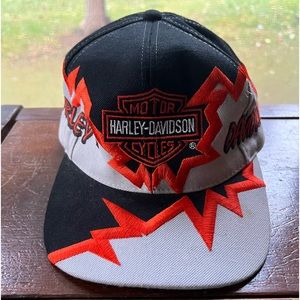 SOLD! Vintage 80’s Harley Davidson Jagged Edge Shockwave Snapback
